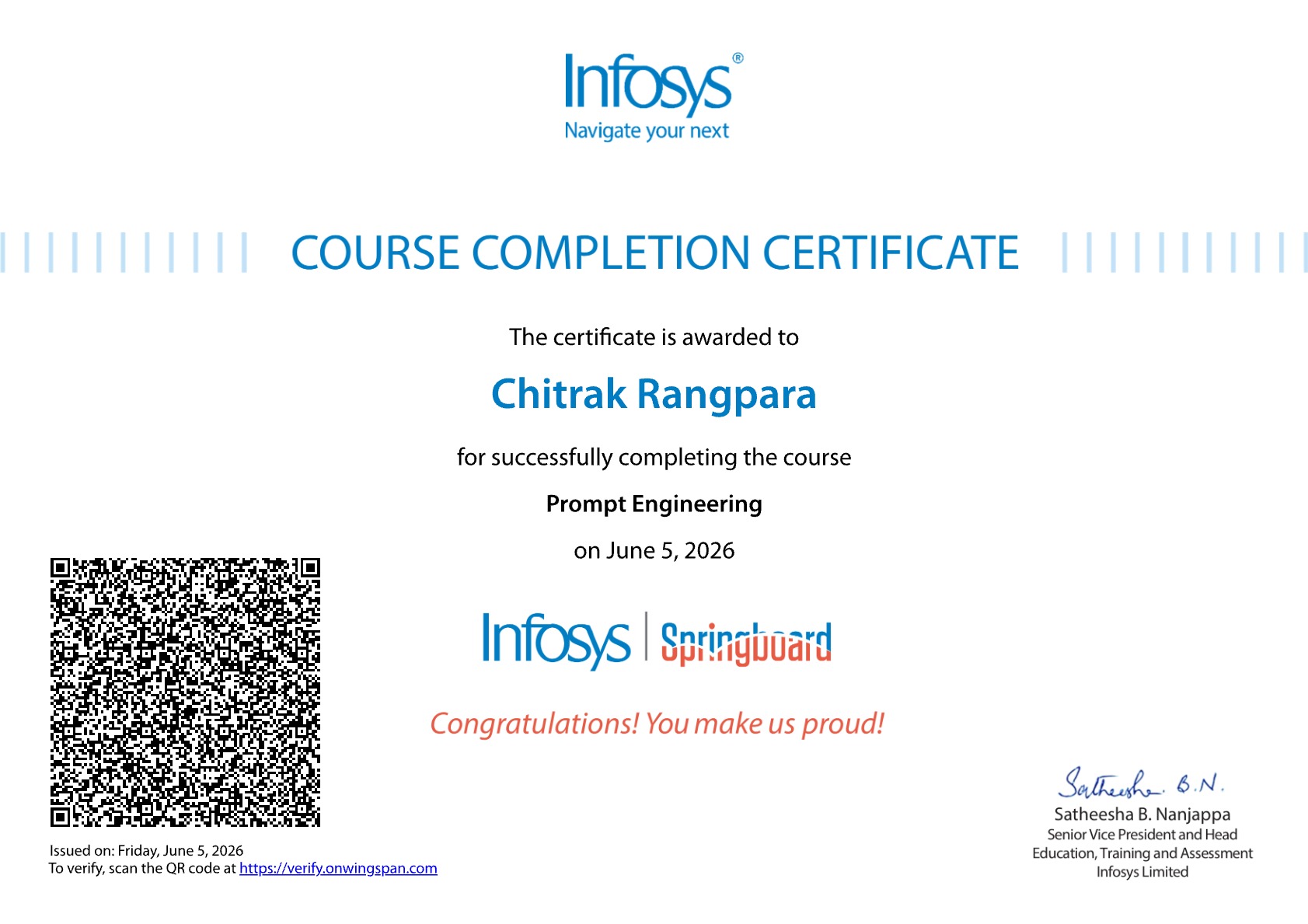 Infosys Springboard
